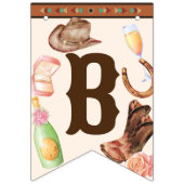 ブーツと泡立つ花嫁はDIYの装飾バナーになる バンティングフラッグ (第1の旗)