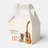 ブーツと泡立つ西ロデオ女性のカーボーイブランチ フェイバーボックス (裏面サイド)