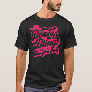 ブーツと輝き それはカウガールのもの ウエスタン カウガール Tシャツ
