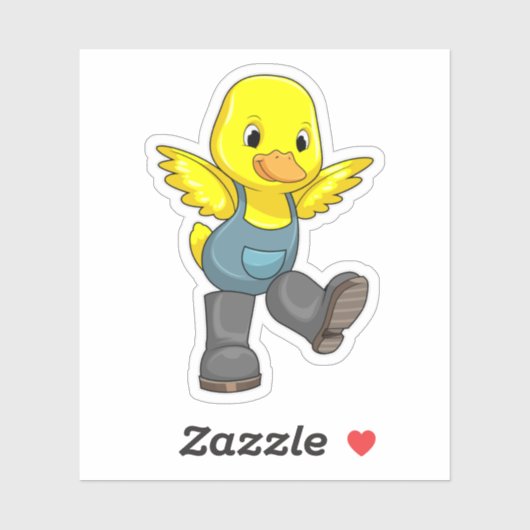 ブーツと農家としてのアヒル シール (シート)