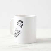 ブーツのプリント コーヒーマグカップ (正面左)