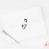 ブーツのプリント ラウンドシール (封筒)