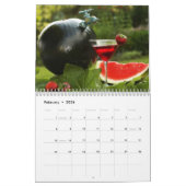 ブーツの国のカレンダー花のTouch カレンダー (2月 2026)