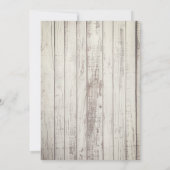 ブーツまたはボウのラスティックボーホー　性別発表パーティー 招待状 (裏面)