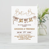 ブーツまたは弓のウェスタンジェンダーの明かす 招待状 (スタンド正面)