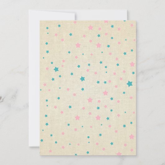 ブーツまたは弓の性別が明らかにする 招待状 (裏面)