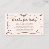 ブーツまたは弓ジェンダーがベビーカードの本を明かす エンクロージャーカード (正面)