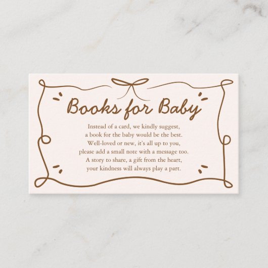 ブーツまたは弓ジェンダーがベビーカードの本を明かす エンクロージャーカード (正面)