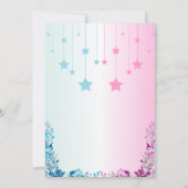 ブーツまたは弓ジェンダーが招待状を明かす 招待状 (裏面)