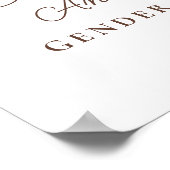 ブーツまたは弓ジェンダーが歓迎ポスターを明らかにする ポスター (角)