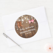 ブーツまたは弓ジェンダーの表示 ラウンドシール (封筒)