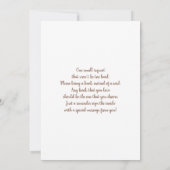 ブーツまたは弓ジェンダーの表示 招待状 (裏面)