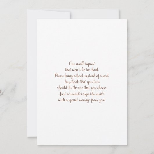 ブーツまたは弓ジェンダーの表示 招待状 (裏面)