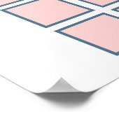 ブーツまたは弓ブルーピンク性別が期日を明らかにする ポスター (角)