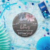 ブーツまたは湾曲性紙パーティープレート性の明らかにする。 ペーパープレート (パーティー)