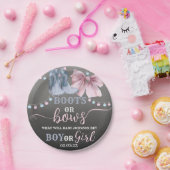 ブーツまたは湾曲性紙パーティープレート性の明らかにする。 ペーパープレート (パーティー)