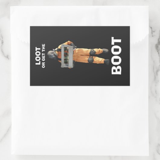 ブーツを取るか取る – 致命的な会社のデカール 長方形シール (バッグ)