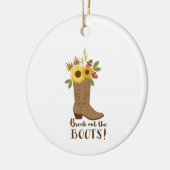 ブーツを外す セラミックオーナメント (左)