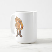 ブーツを履いた強いパイ コーヒーマグカップ (正面左)