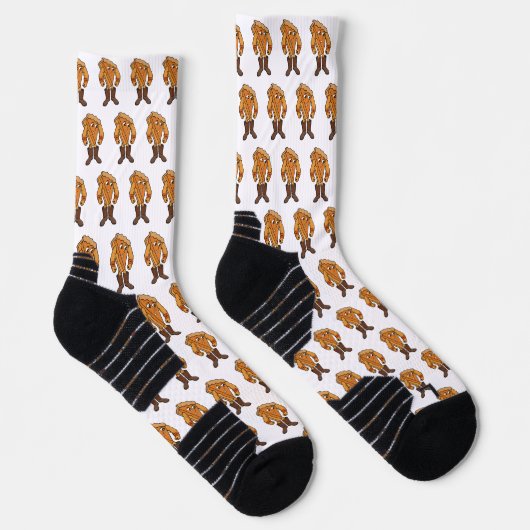 ブーツを履いた強いパイ ソックス (右)