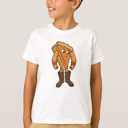 ブーツを履いた強いパイ Tシャツ (正面)