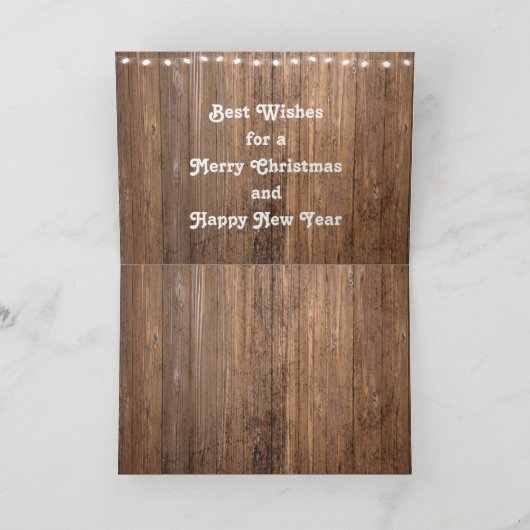 ブーツを履くカウボーイブーツのクリスマス女性のカーボーイ カード (内部)