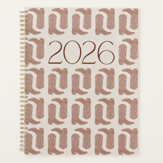 ブーツを飛ばせ - 2026年ウエスタンプランナー プランナー手帳 (正面)