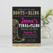 ブーツアンドカントリーきらきら光るウエスタンナッシュビルパーティー 招待状 (スタンド正面)