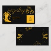 ブーツアンドシャンパンブライダルシャワー エンクロージャーカード (正面/裏面)