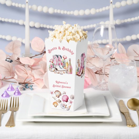 ブーツアンドバブリー沿岸女性のカーボーイブライダルシャワー フェイバーボックス (ウェディング)