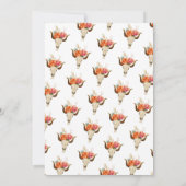 ブーツアンドバブリー素朴ウェスタンブライダルシャワー 招待状 (裏面)