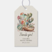 ブーツアンドバブルウェスタンブライダルシャワー ギフトタグ (正面)