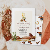 ブーツアンドバブルウェスタンブライダルシャワー 招待状