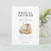 ブーツアンドバブルウェスタンブライダルシャワー 招待状 (スタンド正面)