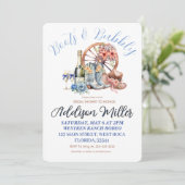 ブーツアンドバブルウェスタン女性のカーボーイブライダルシャワー 招待状 (スタンド正面)