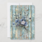 ブーツアンドバブルウェスタン女性のカーボーイブライダルシャワー 招待状 (裏面)