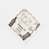 ブーツアンドバブルカントリーウェスタンブライダルシャワー スタンダードランチョンナプキン (角)