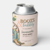 ブーツアンドバブルカントリーウエスタンサボテン誕生日 缶クーラー (缶正面)
