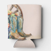 ブーツアンドバブルカントリーウエスタンサボテン誕生日 缶クーラー (裏面)