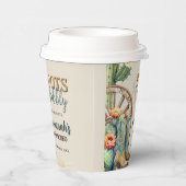 ブーツアンドバブルカントリー女性のカーボーイウェスタン誕生日 紙コップ (右)