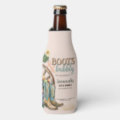 ブーツアンドバブルロデオ女性のカーボーイサボテン誕生日 ボトルクーラー (ボトル正面)