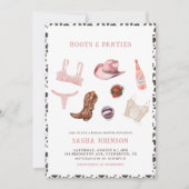 ブーツアンドパンティーズウェスタンブライダルシャワー 招待状 (正面)