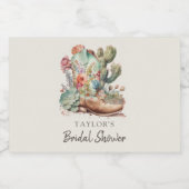 ブーツアンドブブリウェスタンブライダルシャワー スパークリングワインラベル (シングルラベル)