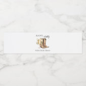 ブーツエレガントと泡立ちブライダルシャワー ペットボトルラベル (シングルラベル)