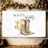 ブーツエレガントと泡立つウェスターブライダルシャワー 横断幕