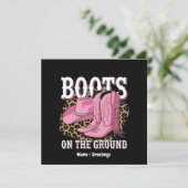 ブーツオンザグラウンドウェスタン女性のカーボーイリネダンス 招待状 (スタンド正面)