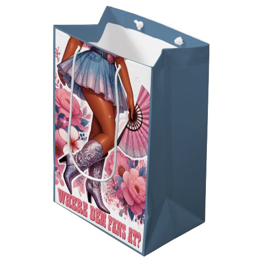 ブーツオンザグランドウェスタングラム女性のカーボーイ ミディアムペーパーバッグ (正面アングル)