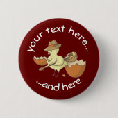 ブーツキーとイースターシック 缶バッジ (正面)