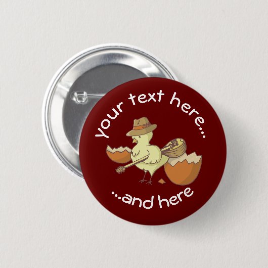 ブーツキーとイースターシック 缶バッジ (正面&裏面)