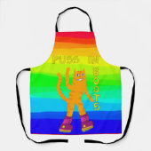 ブーツジンジャーキャットことわざハロースタンダードAp エプロン (正面)